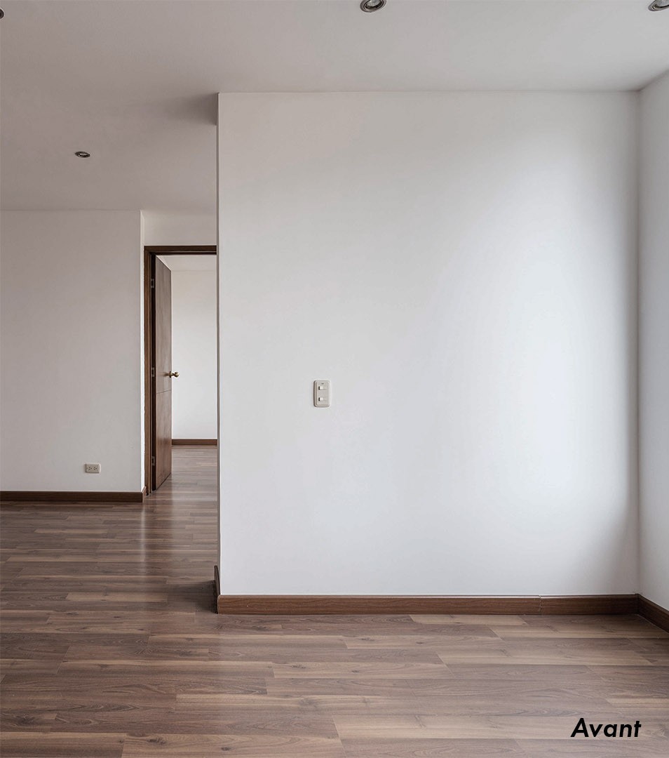 Pièce vide avant home staging virtuel